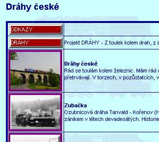 Odkazy  v �rovni �esk� dr�hy